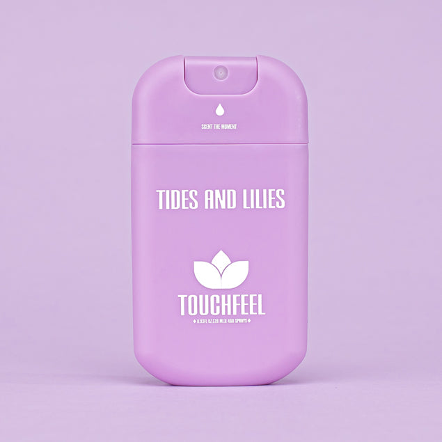 Pocket size lilac hand sanitizer spray