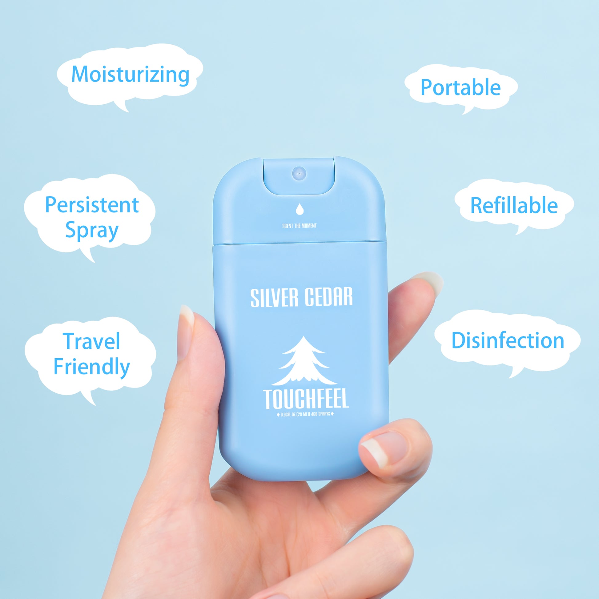 Best cedar travel size hand sanitizer, alcohol based and fresh
