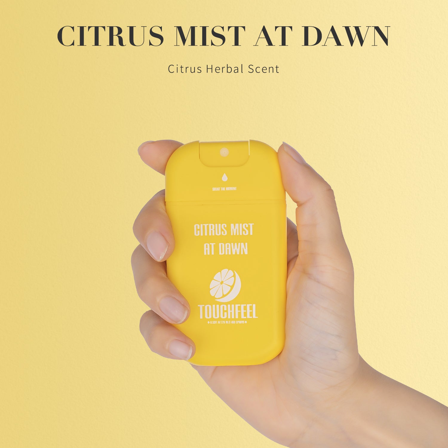 Cute refillable travel-size hand sanitizer with fresh fragrance