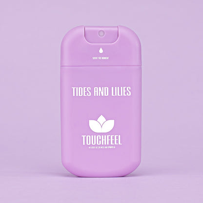 Pocket size lilac hand sanitizer spray