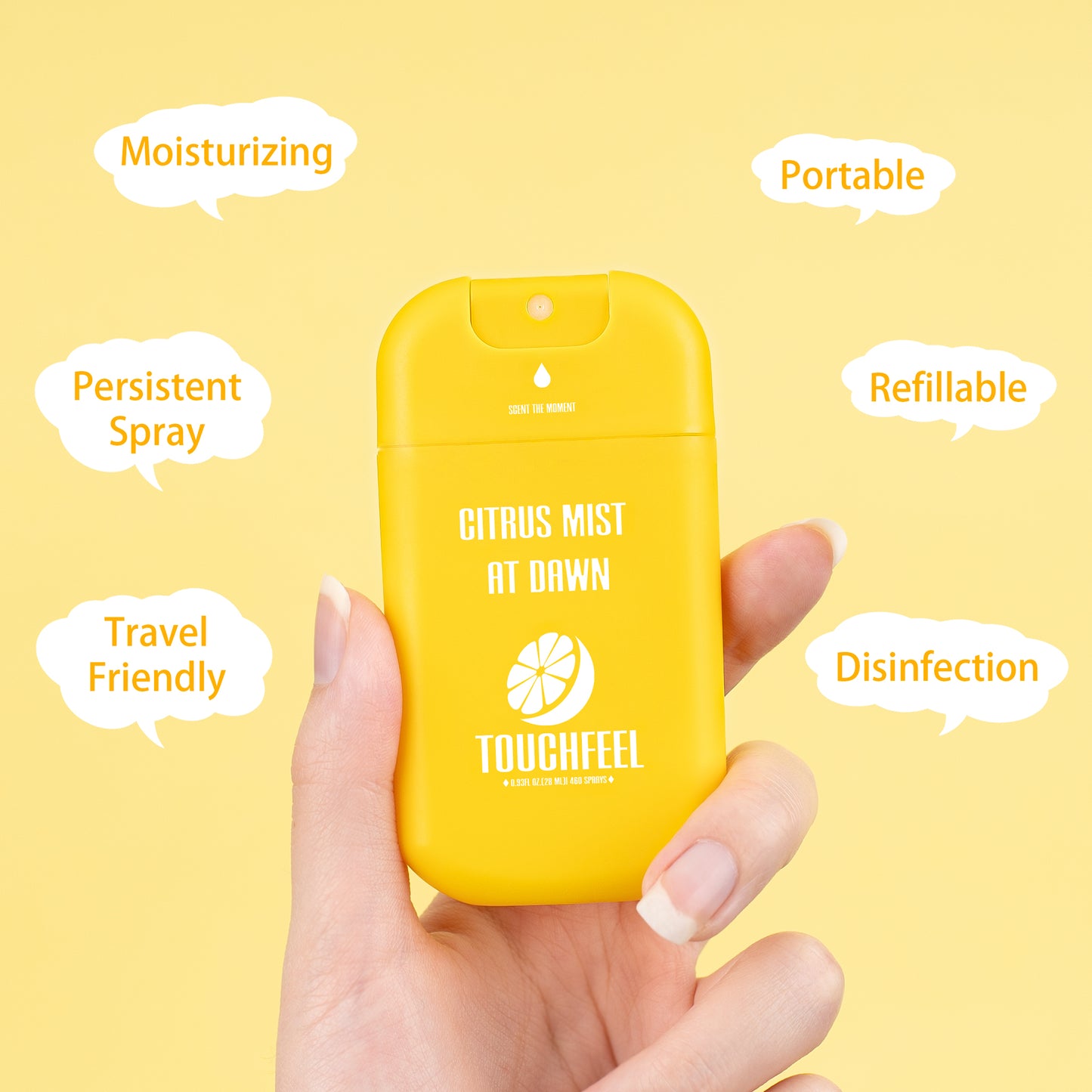 FDA approved orange blossom hand sanitizer spray, pocket friendly