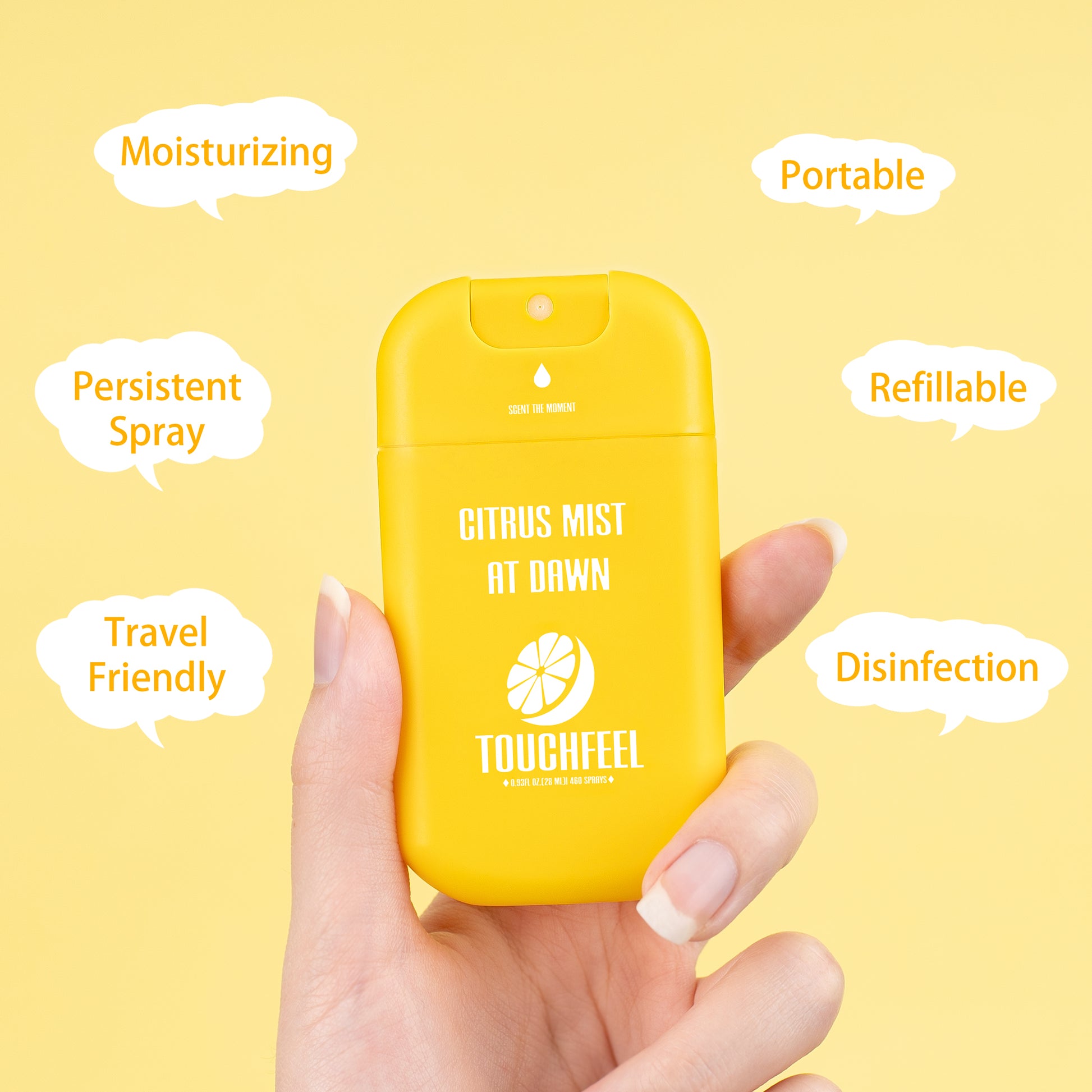 FDA approved orange blossom hand sanitizer spray, pocket friendly