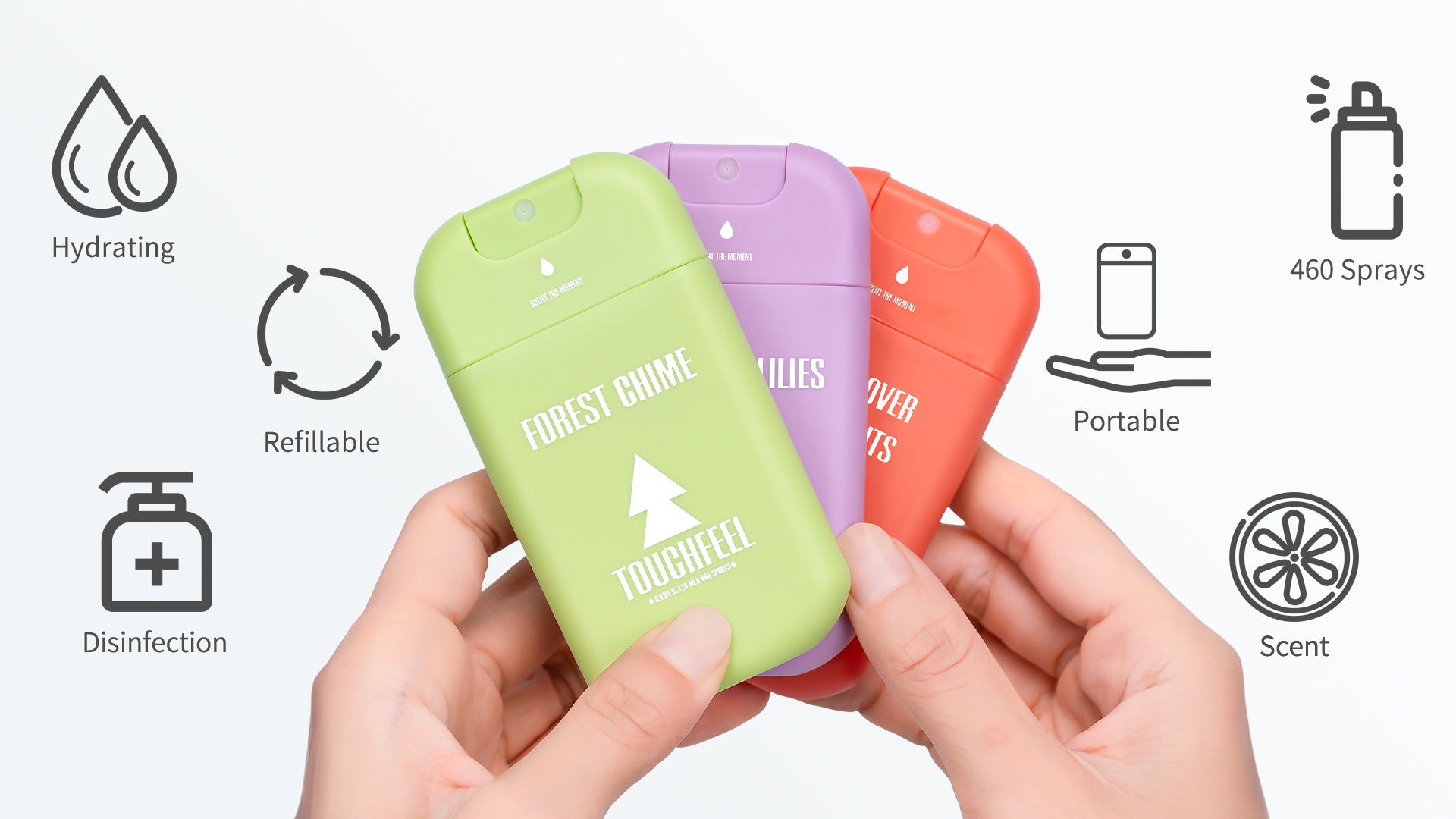 Refillable cute pocket hand sanitizer for purse or bag